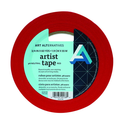 Art Alternatives Artist Tape, 3/4" x 60 yds, Red