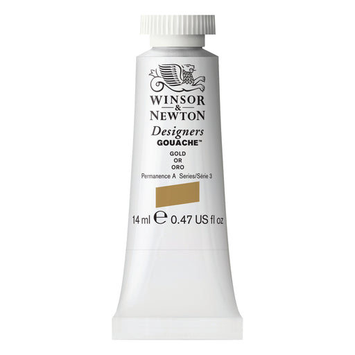 Winsor & Newton Designers Gouache Color, 14ml, Gold