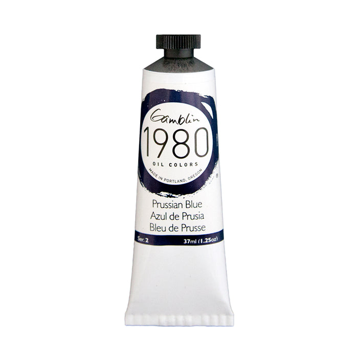 Gamblin 1980 Oil Color, 37ml, Prussian Blue