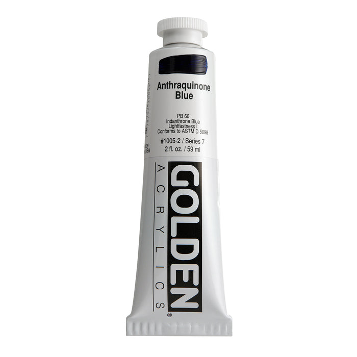 Golden Heavy Body Acrylic, 2 oz., Anthraquinone Blue