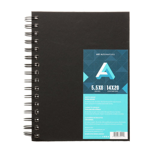 Art Alternatives Spiral-Bound Sketch Book, 5.5" x 8"