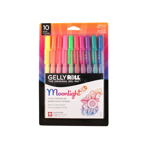 Sakura Gelly Roll Moonlight Pen Set, Medium, 10-Colors