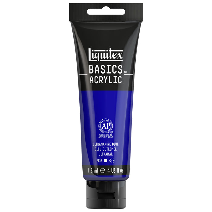 Liquitex BASICS Acrylic Color, 4 oz. Tube, Ultramarine Blue