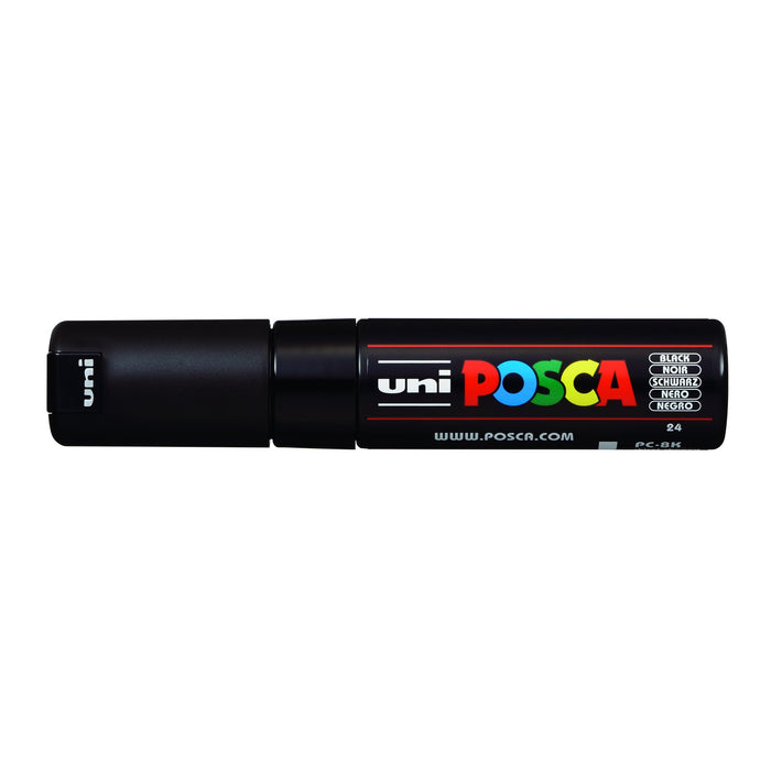 POSCA Paint Marker, PC-8K Broad Chisel, Black