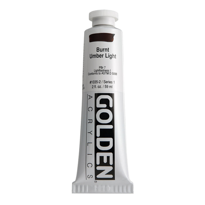 Golden Heavy Body Acrylic, 2 oz., Burnt Umber Light