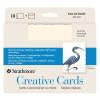 Strathmore Creative Cards, Full Size, Ivory with Deckle, 10/Pkg.