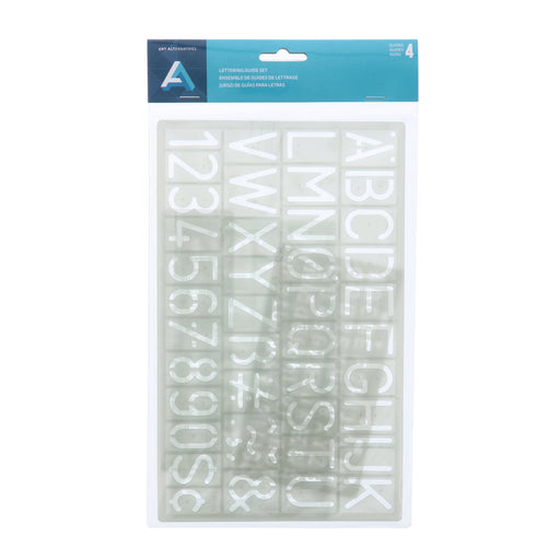 Art Alternatives Lettering Guide Set, 4 Pieces