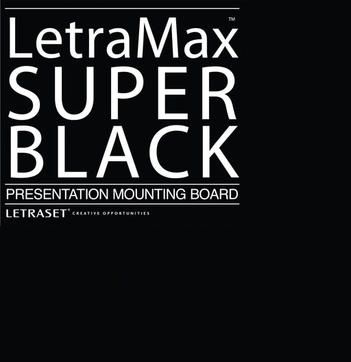 Art Alternatives Super Black Presentation & Mounting Board, 15" x 20", 50 Sheets/Pkg.