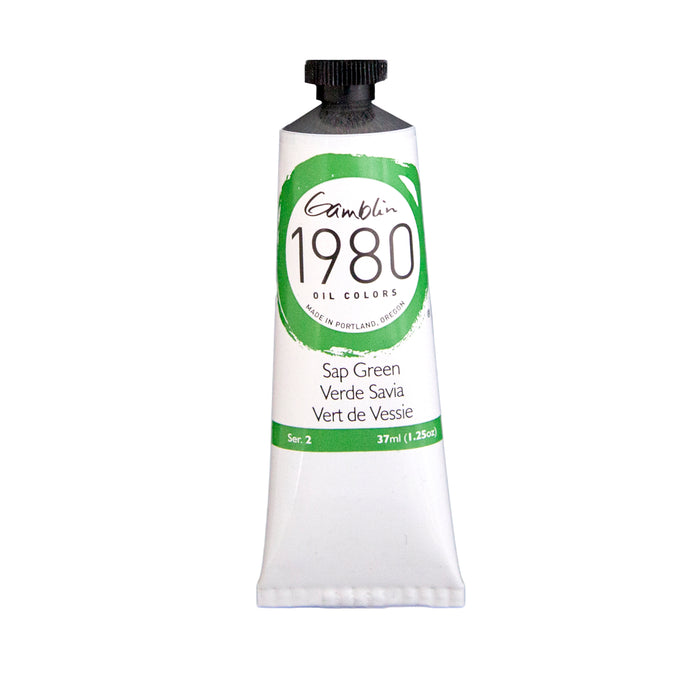 Gamblin 1980 Oil Color, 37ml, Sap Green