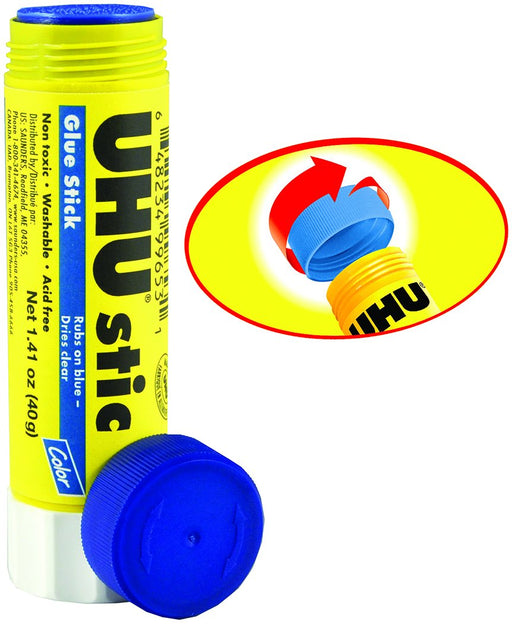 Uhu Stic Glue Stick, Blue, 1.41 oz.