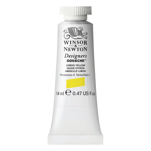 Winsor & Newton Designers Gouache Color, 14ml, Lemon Yellow