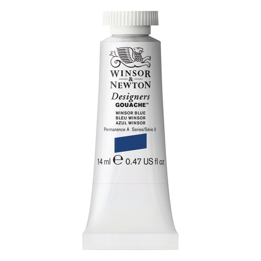 Winsor & Newton Designers Gouache Color, 14ml, Winsor Blue