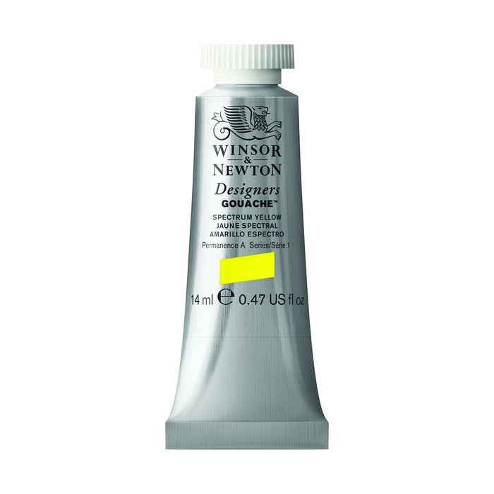 Winsor & Newton Designers Gouache Color, 14ml, Spectrum Yellow