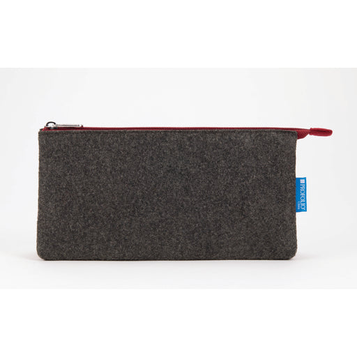 Itoya ProFolio Midtown Pouch, 5" x 9", Charcoal/Maroon