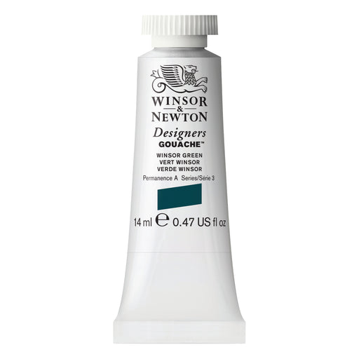 Winsor & Newton Designers Gouache Color, 14ml, Winsor Green