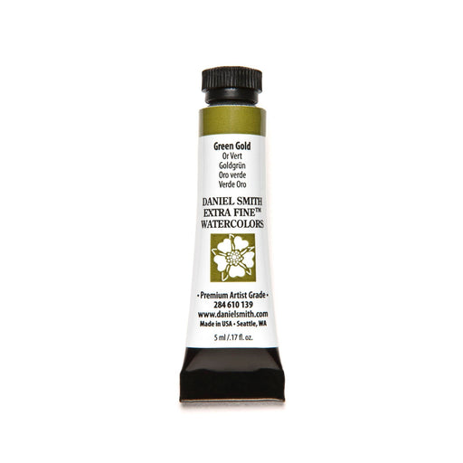 Daniel Smith Extra Fine Watercolor, 5 ml, Green Gold