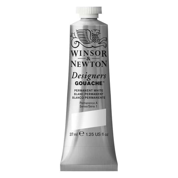 Winsor & Newton Designers Gouache Color, 37ml, Permanent White