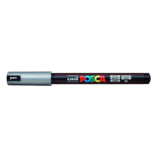 POSCA Paint Pen, PC-1MR Ultra-Fine Tip, Silver