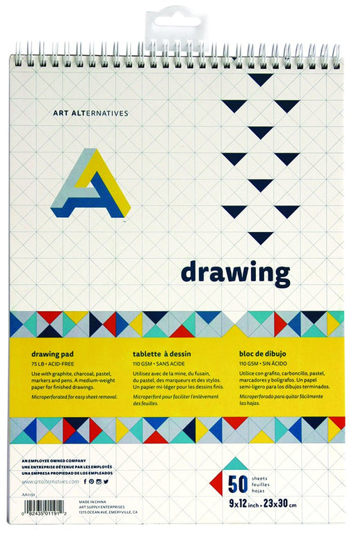 Art Alternatives Drawing Pad, 9" x 12"