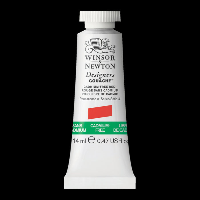 Winsor & Newton Designers Gouache Color, 14ml, Cadmium-Free Red