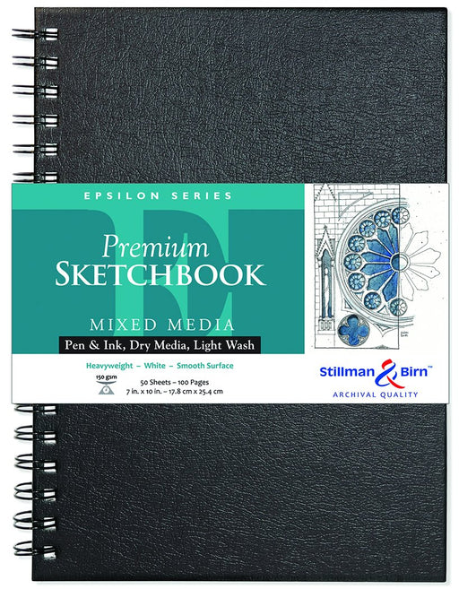 Stillman & Birn Epsilon Series Premium Wire-Bound Sketchbook, 7" x 10"