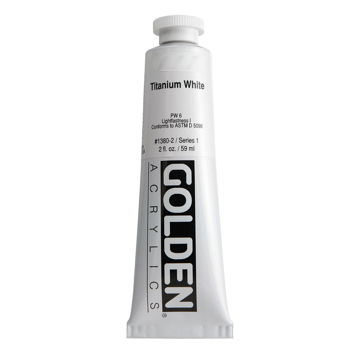 Golden Heavy Body Acrylic, 2 oz., Titanium White