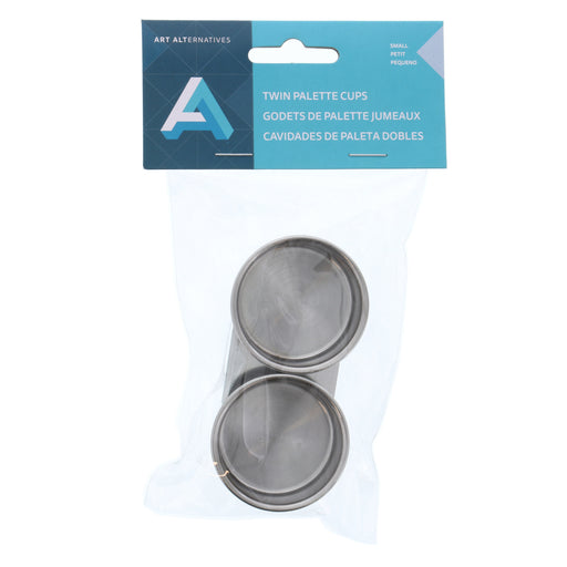 Art Alternatives Stainless Steel Palette Twin Cups, Small