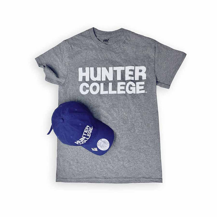 Hunter Purple Cap & Gray Tee Bundle