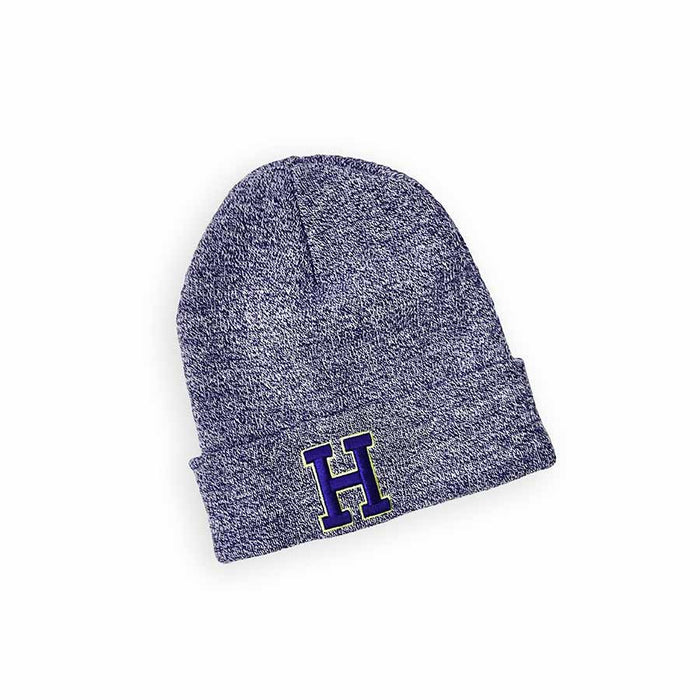 Legacy Purple Knit Hat w/Hunter Logo