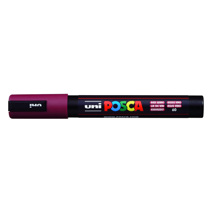 POSCA Paint Marker, PC-5M Medium Bullet, Red Wine