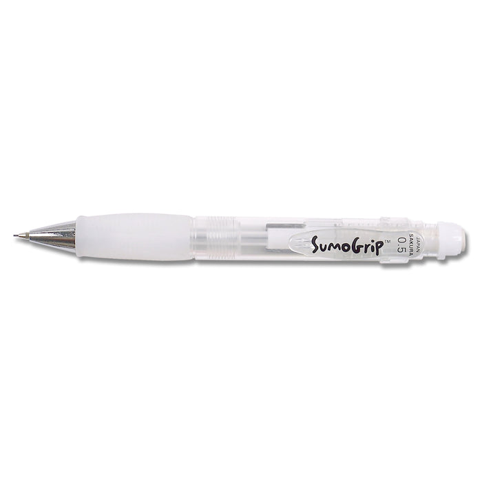 SAKURA SumoGrip 0.5mm Mechanical Pencil, Ergonomic Grip, Clear Barrel