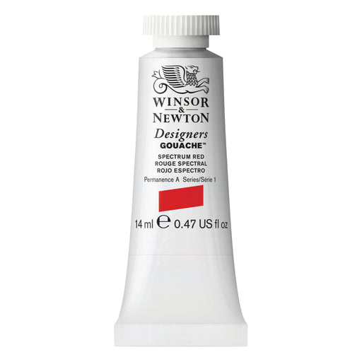 Winsor & Newton Designers Gouache Color, 14ml, Spectrum Red