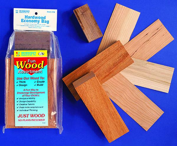 Midwest Craft & Hobby Wood Economy Bag, 6/Pkg., Hardwood