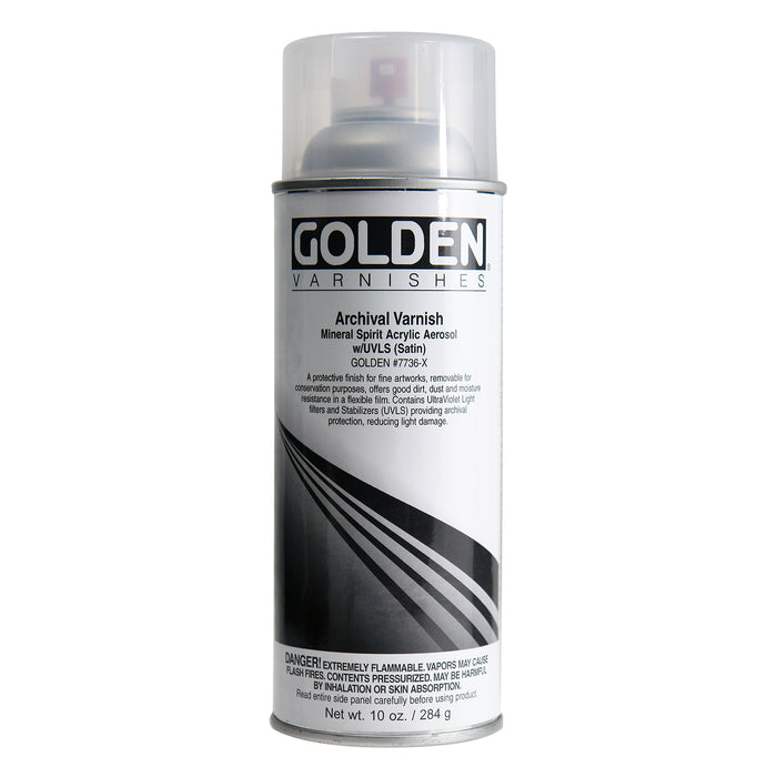 Golden Archival Varnish Spray, Satin, 10 oz.