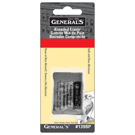 General Pencil Kneaded Eraser, 2-3/8"W x 1"D x 1/2"H Carded