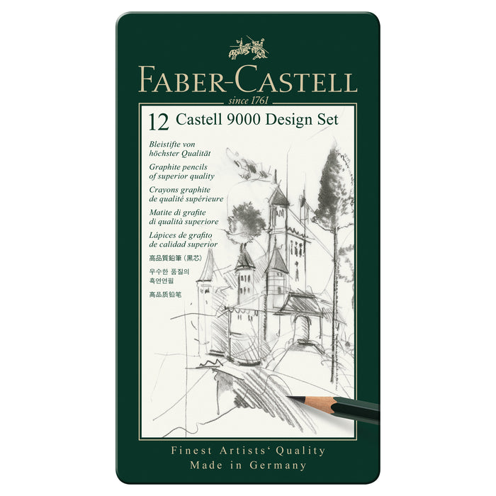 Faber-Castell 9000 Design Set, 12-Pencils