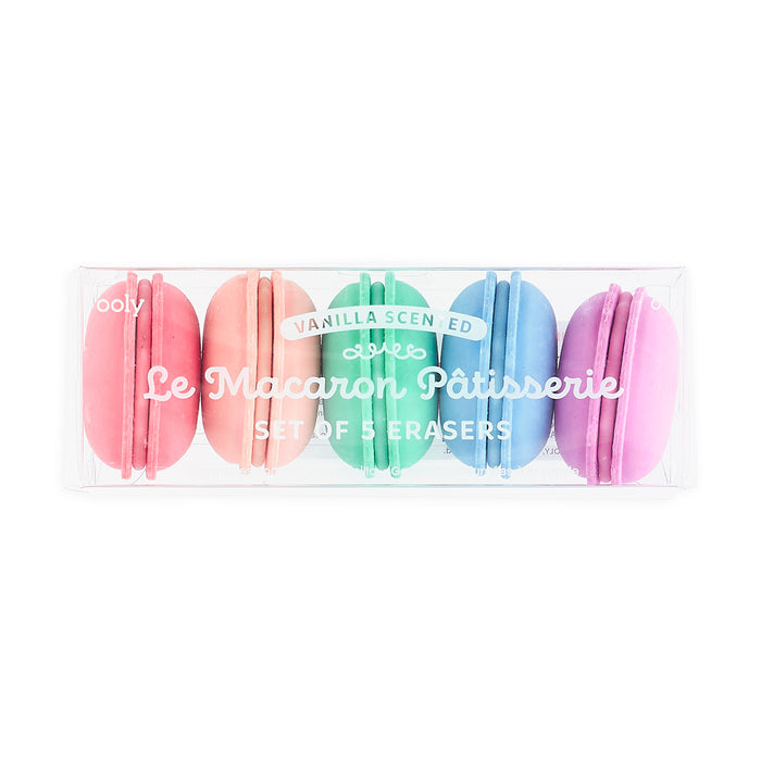 OOLY Le Macaron Pâitisserie Erasers, Set of 5