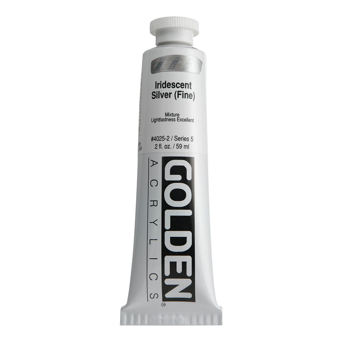 Golden Iridescent Acrylic, 2 oz., Iridescent Silver