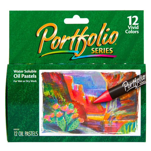 Crayola Portfolio Series Water-Soluble Oil Pastels, 12-Colors