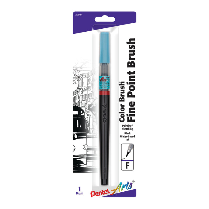 Pentel Color Brush Pen, Black, Fine