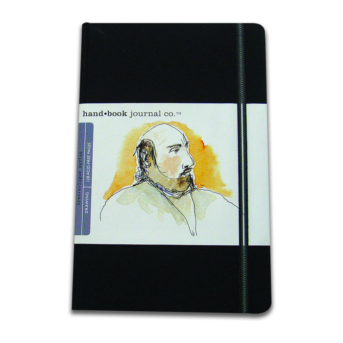 Global Art Handbook Travelogue Artist Journal, Large Portrait, 5.5" x 8.25", Ivory Black