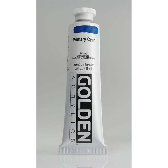 Golden Heavy Body Acrylic, 2 oz., Primary Cyan