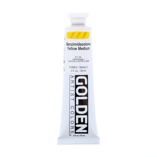 Golden® Heavy Body Acrylic, 2 oz., Benzimidazolone Yellow Medium