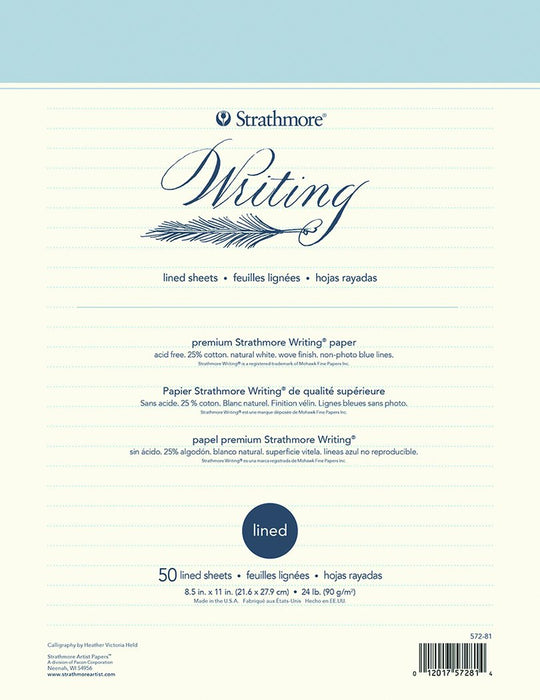 Strathmore Writing Paper, 8.5" x 11", Lined, 50/Sheets