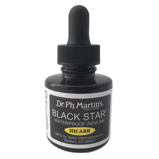 Dr. Ph. Martin's Black Star Hi-Carb Waterproof India Ink