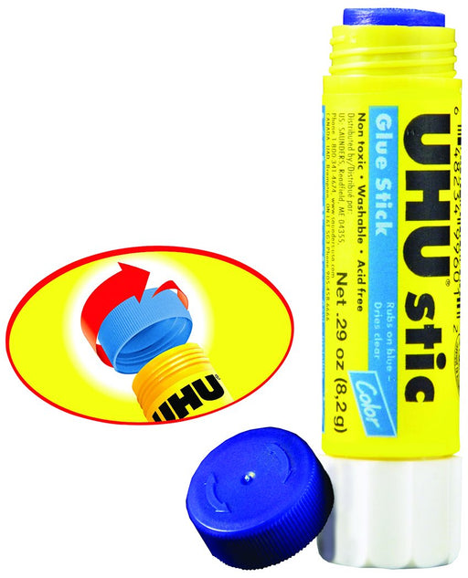 Uhu Stic Glue Stick, Blue, .29 oz.