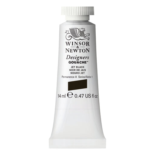 Winsor & Newton Designers Gouache Color, 14ml, Jet Black