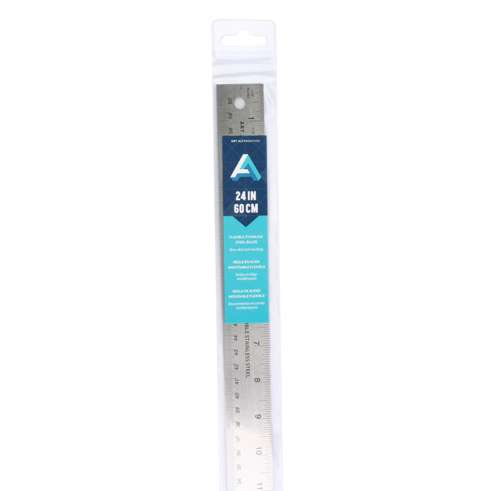 Art Alternatives Flexible Stainless Ruler, 24"