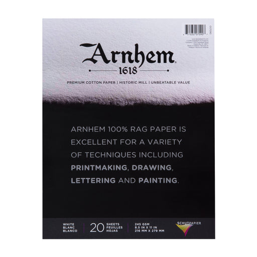 Speedball Arnhem 1618 Paper Pad, 8.5" x 11", 20 Sheets/Pad