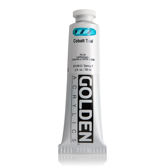 Golden Heavy Body Acrylic, 2 oz., Cobalt Teal